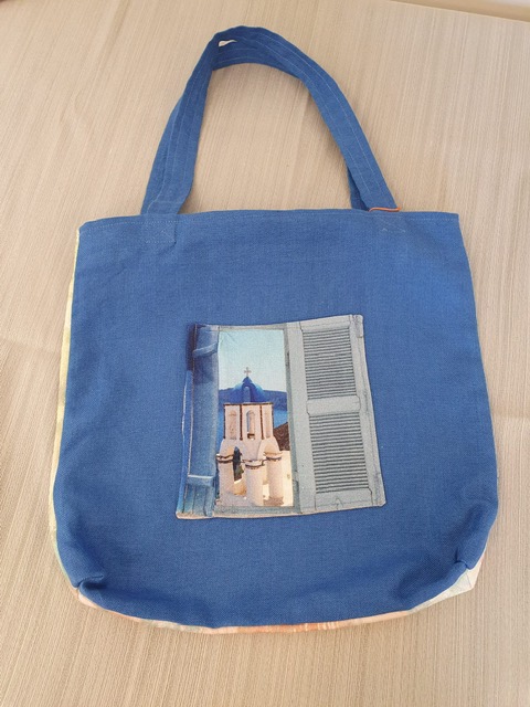 Tote-bag en lin et coton recyclés